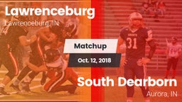 Matchup: Lawrenceburg High vs. South Dearborn  2018