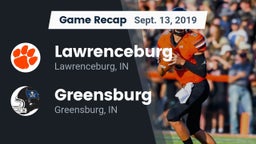 Recap: Lawrenceburg  vs. Greensburg  2019