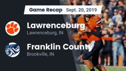 Recap: Lawrenceburg  vs. Franklin County  2019