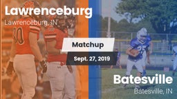 Matchup: Lawrenceburg High vs. Batesville  2019