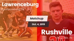 Matchup: Lawrenceburg High vs. Rushville  2019