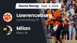 Recap: Lawrenceburg  vs. Milan  2020