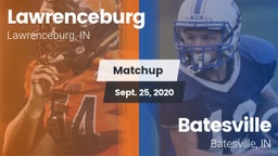 Matchup: Lawrenceburg High vs. Batesville  2020