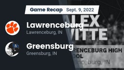 Recap: Lawrenceburg  vs. Greensburg  2022