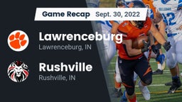 Recap: Lawrenceburg  vs. Rushville  2022