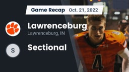 Recap: Lawrenceburg  vs. Sectional 2022