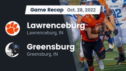 Recap: Lawrenceburg  vs. Greensburg  2022