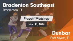 Matchup: Bradenton Southeast vs. Dunbar  2016