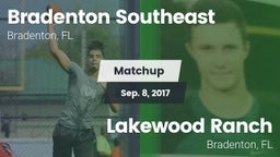 Matchup: Bradenton Southeast vs. Lakewood Ranch  2017