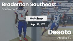 Matchup: Bradenton Southeast vs. Desoto  2017
