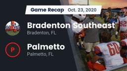 Recap: Bradenton Southeast vs. Palmetto  2020