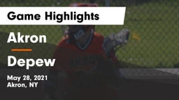 Akron  vs Depew  Game Highlights - May 28, 2021