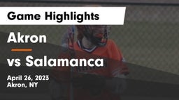 Akron  vs vs Salamanca Game Highlights - April 26, 2023