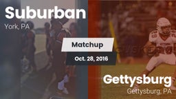 Matchup: Suburban  vs. Gettysburg  2016