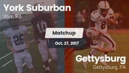 Matchup: York Suburban High vs. Gettysburg  2017