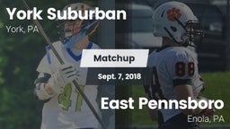Matchup: York Suburban High vs. East Pennsboro  2018