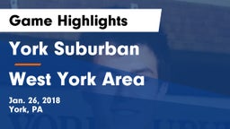 York Suburban  vs West York Area  Game Highlights - Jan. 26, 2018