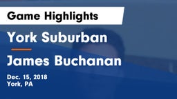 York Suburban  vs James Buchanan  Game Highlights - Dec. 15, 2018