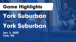 York Suburban  vs York Suburban  Game Highlights - Jan. 3, 2020