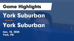 York Suburban  vs York Suburban  Game Highlights - Jan. 10, 2020