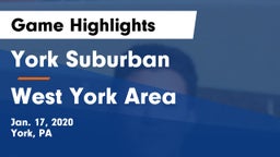 York Suburban  vs West York Area  Game Highlights - Jan. 17, 2020