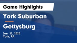 York Suburban  vs Gettysburg Game Highlights - Jan. 22, 2020