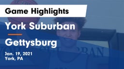 York Suburban  vs Gettysburg  Game Highlights - Jan. 19, 2021