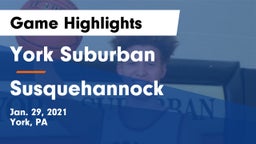 York Suburban  vs Susquehannock  Game Highlights - Jan. 29, 2021
