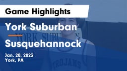 York Suburban  vs Susquehannock  Game Highlights - Jan. 20, 2023