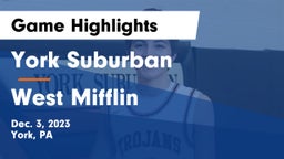 York Suburban  vs West Mifflin  Game Highlights - Dec. 3, 2023