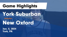 York Suburban  vs New Oxford  Game Highlights - Jan. 5, 2024