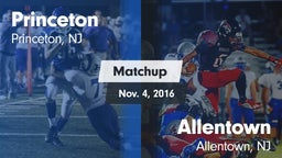 Matchup: Princeton High vs. Allentown  2016