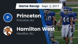 Recap: Princeton  vs. Hamilton West  2017