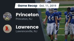 Recap: Princeton  vs. Lawrence  2019
