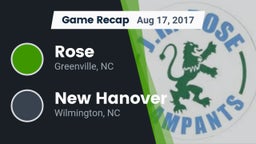 Recap: Rose  vs. New Hanover  2017