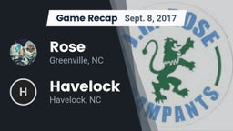 Recap: Rose  vs. Havelock  2017