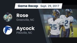 Recap: Rose  vs. Aycock  2017
