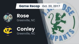 Recap: Rose  vs. Conley  2017