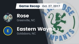 Recap: Rose  vs. Eastern Wayne  2017