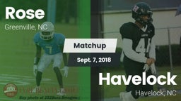Matchup: Rose vs. Havelock  2018