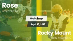 Matchup: Rose vs. Rocky Mount  2019
