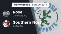 Recap: Rose  vs. Southern Nash  2019