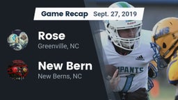 Recap: Rose  vs. New Bern  2019