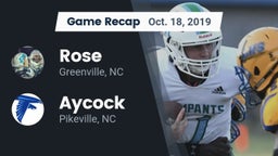 Recap: Rose  vs. Aycock  2019