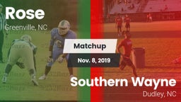 Matchup: Rose vs. Southern Wayne  2019