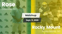 Matchup: Rose vs. Rocky Mount  2020