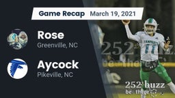 Recap: Rose  vs. Aycock  2021