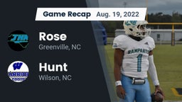 Recap: Rose  vs. Hunt  2022