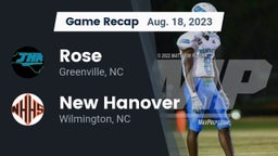 Recap: Rose  vs. New Hanover  2023