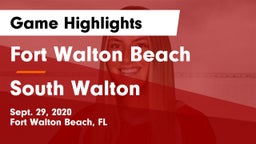 Fort Walton Beach  vs South Walton  Game Highlights - Sept. 29, 2020